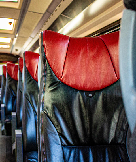 charter bus interior