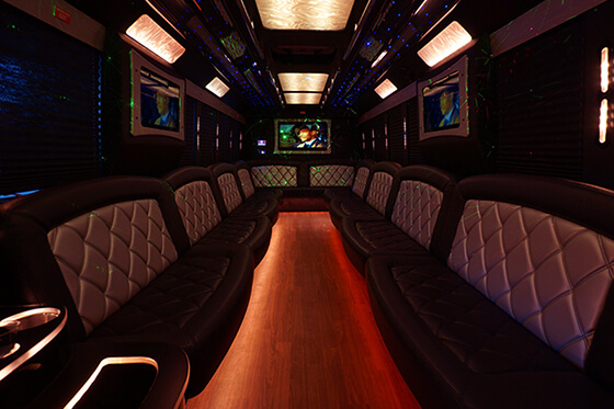 limo bus interior